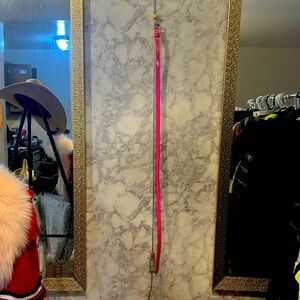 Hot Pink Skinny Belt